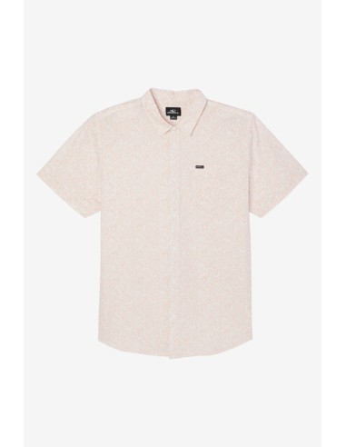 O'Neill Quiver Stretch Modern S/S Shirt-Pink Dust store